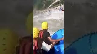 River rain adventure adventuresports riverraftinginrishikeshshivpuri waterfall phonk [upl. by Agnola634]