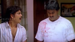 Nagarjuna and Sunil Hilarious Comedy Scene  Mass Movie  Jyothika Charmi [upl. by Aicatan]