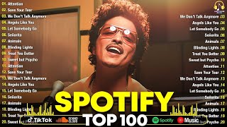 Top 100 Pop Songs 2024 2025  Dua Lipa Adele Ed Sheeran Bruno Mars Maroon 5 Shawn Mendes [upl. by Mandeville]