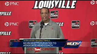 UofL assistant basketball coach Kevin Keatts promoted [upl. by Alrahc681]