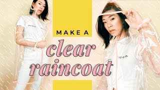 DIY 🌧️CLEAR RAINCOAT🌧️  WITHWENDY [upl. by Lynch]