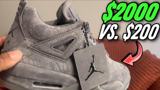 Air Jordan 4 KAWS Better Than DHGate [upl. by Ekyt112]