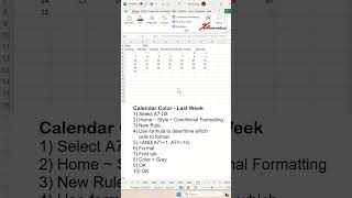 Calendar Template In Excel  PART 2  Excel Tips and Tricks [upl. by Aivatnuhs]