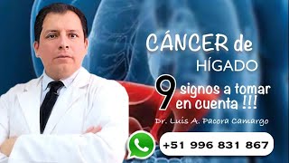 9 SIGNOS EN CÁNCER DE HÍGADO 😱❌ [upl. by Xylon437]