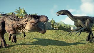 🦖Tarbosaurus Vs Therizinosaurus🦖Jurassic World Evolution 2🦕 [upl. by Rodnas]