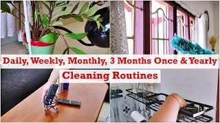 Cleaning Routine Tamil  Daily Weekly Monthly 3 Months Once amp Yearly Cleaning [upl. by Zetnas]