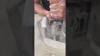 Perforación Porcelanato sinterizado Fregadero para encimera bajo la cubierta countertop surface [upl. by Enilrahc885]