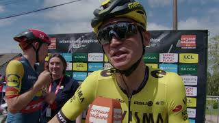 Sepp Kuss  Interview at the start  Stage 3  Critérium du Dauphiné 2024 [upl. by Coryden75]