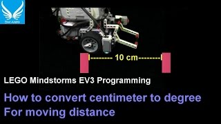 EV3 Programming 24 How to convert centimeter to degree for moving distance [upl. by Car]