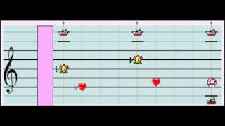 Gorillaz Feel Good Inc on Mario Paint Composer Lyrics [upl. by Meehaf526]