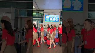 Tiếp viên hàng không Vietjet Air tansonnhatairport cabincrew shortsviral [upl. by Akem581]