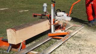 Saw Logs into Boards with Your Chainsaw amp the Ultimate Chainsaw Sawmill  the Norwood PortaMill PM14 [upl. by Yatnoj]