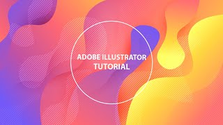 Colorful Yellow Geometric Background Composition of liquid form Illustrator CC Tutorial [upl. by Adnahsam251]