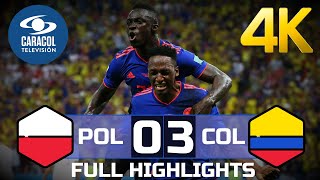 Poland  Colombia 03 4K  Full Highlights amp Goals  TV Colombia [upl. by Allenod504]