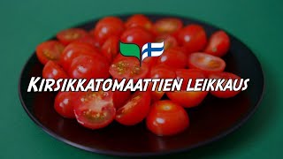 Tomaattien leikkaus  näin onnistut [upl. by Gabi]