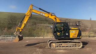 JCB JS130 Hydraulic Excavator SN 1554 For Sale  Maltby UK Auction 24 amp 25 Feb [upl. by Euqinot958]