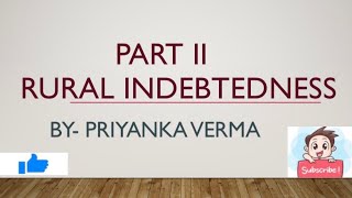 RURAL INDEBTEDNESS CONSEQUENCES  PART II  BUSINESS ENVIRONMENT IN HARYANA  BCOM KUK [upl. by Sezen]