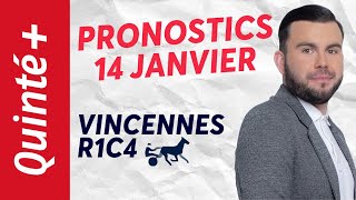 PRONOSTICS QUINTÉ 14 JANVIER 2024 À VINCENNES R1C4 � Faites le papier avec Maxime Bourrat [upl. by Urbano923]