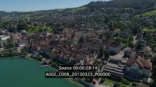 Stock Zug Stock Footage  Drohnen Video Zug  Sommer  Nr5 [upl. by Ynohtnaed]