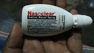 Nasoclear saline nasal spray how to use [upl. by Otit54]