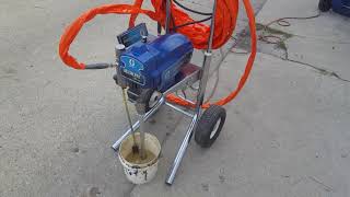 NOT A VIRAL VIDEO TESTING A GRACO RENTAL PRO 230HDR PAINT SPRAYER [upl. by Lazaro]