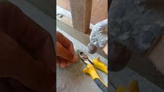 carpenters trick in nailing beams [upl. by Enileme]