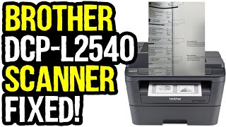 brother dcp l2540dw scanner showing black lines [upl. by Dnumde661]