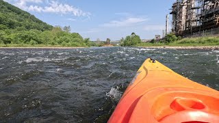 Caution Area behind United Refining on the Allegheny River 1300 cfs [upl. by Ike630]