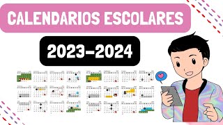 ESTOS SON LOS CALENDARIOS PARA EL CICLO ESCOLAR 20232024 [upl. by Nagorb285]