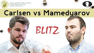 Magnus Carlsen vs Shakhriyar Mamedyarov  World Blitz Championship 2019 [upl. by Devondra]