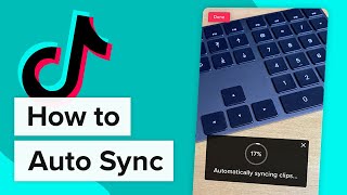 How to Auto Sync Videos on Tiktok iOS amp Android [upl. by Yhtuv587]