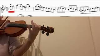 JSBach Bouree full version violin tutorialsheet musicaccompanimentclose uporiginal tempo [upl. by Andras137]