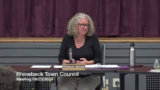 Rhinebeck Town Council Meeting 09232024 [upl. by Boland]