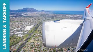 Landing at Cape Town International Airport in Cape Town South Africa Turkish Airlines Airbus A350 [upl. by Hacceber]