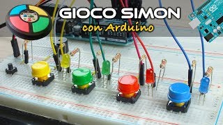 Progetti Arduino gioco Simon sulla breadboard [upl. by Nairbo]