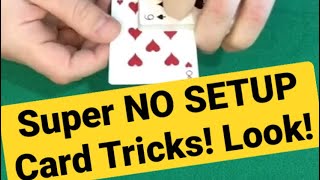 Unreal NO SETUP Card Tricks Magic Tutorial shorts [upl. by Iramohs]