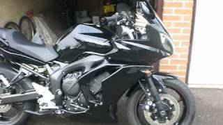 Yamaha FZ6 Stock Exhaust VS Scorpion Oval Exhaust 11 [upl. by Llarret]