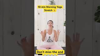 10 min Morning Yoga Stretch🧘‍♀️ 10minyoga yogawithkassandra morningyoga [upl. by Navek]