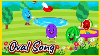 OVAL SONG  Play amp Learn with Belle [upl. by Anaeirb]