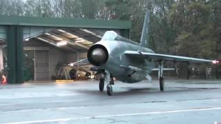 Double QRA Lightning Jets Scramble at Twilight Bruntingthorpe 121116 [upl. by Pollak325]