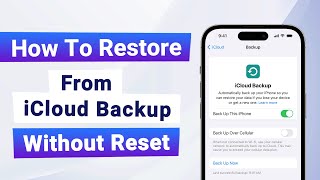 How to Restore from iCloud Backup without Reset [upl. by Lenahc]