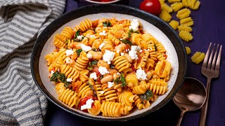 Radiatori Pasta with Cannellini Beans and Tomatoes [upl. by Kahle]