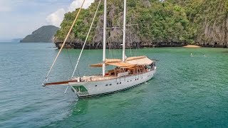 SY The Blue  Luxury sailing yacht charter in Phuket Thailand [upl. by Rinaldo]