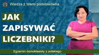 Jak zapisywać liczebniki Liczebniki cz II [upl. by Tnek116]