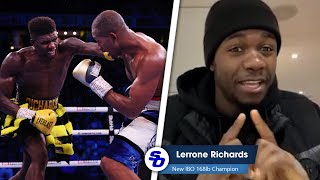 IF CANELO VACATES I SHOULD BE FIRST IN LINE  New IBO champ LERRONE RICHARDS [upl. by Babbie]