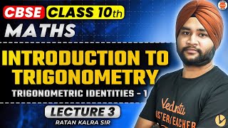 Introduction to Trigonometry 03  Trigonometric Identities  1  Class 10th Maths  Ratan Kalra [upl. by Darby]