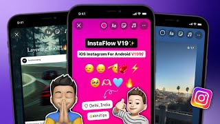 New iOS Instagram on Android New Update iPhone Story  iOS 174 Emojis Font  InstaFlow V19 🍎 [upl. by Gale]