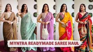 Belt wali Saree kaise banayeReady to wear saree permanent stitch saree [upl. by Urbas]