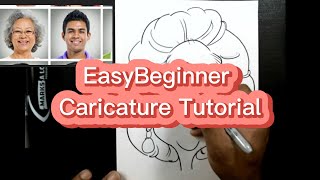 Easy Caricature Tutorial For Beginners [upl. by Sedberry]