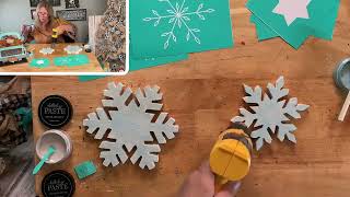 Snowflake cutouts with Glacier color of the month [upl. by Eerb]